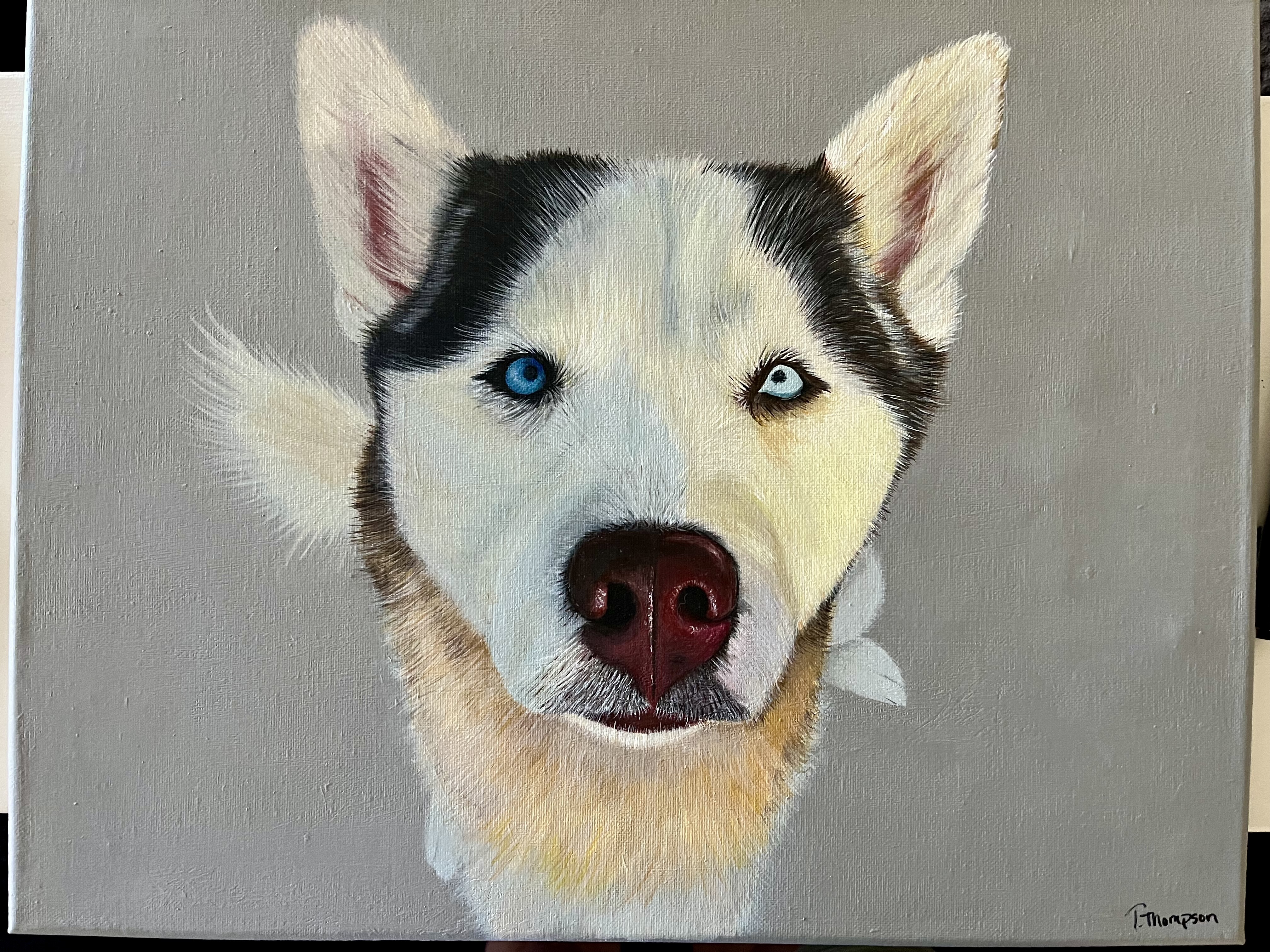 Ghost — finished acrylic portrait